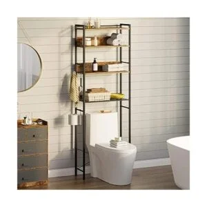 Rolanstar Almacenamiento sobre el inodoro ahorro de_4