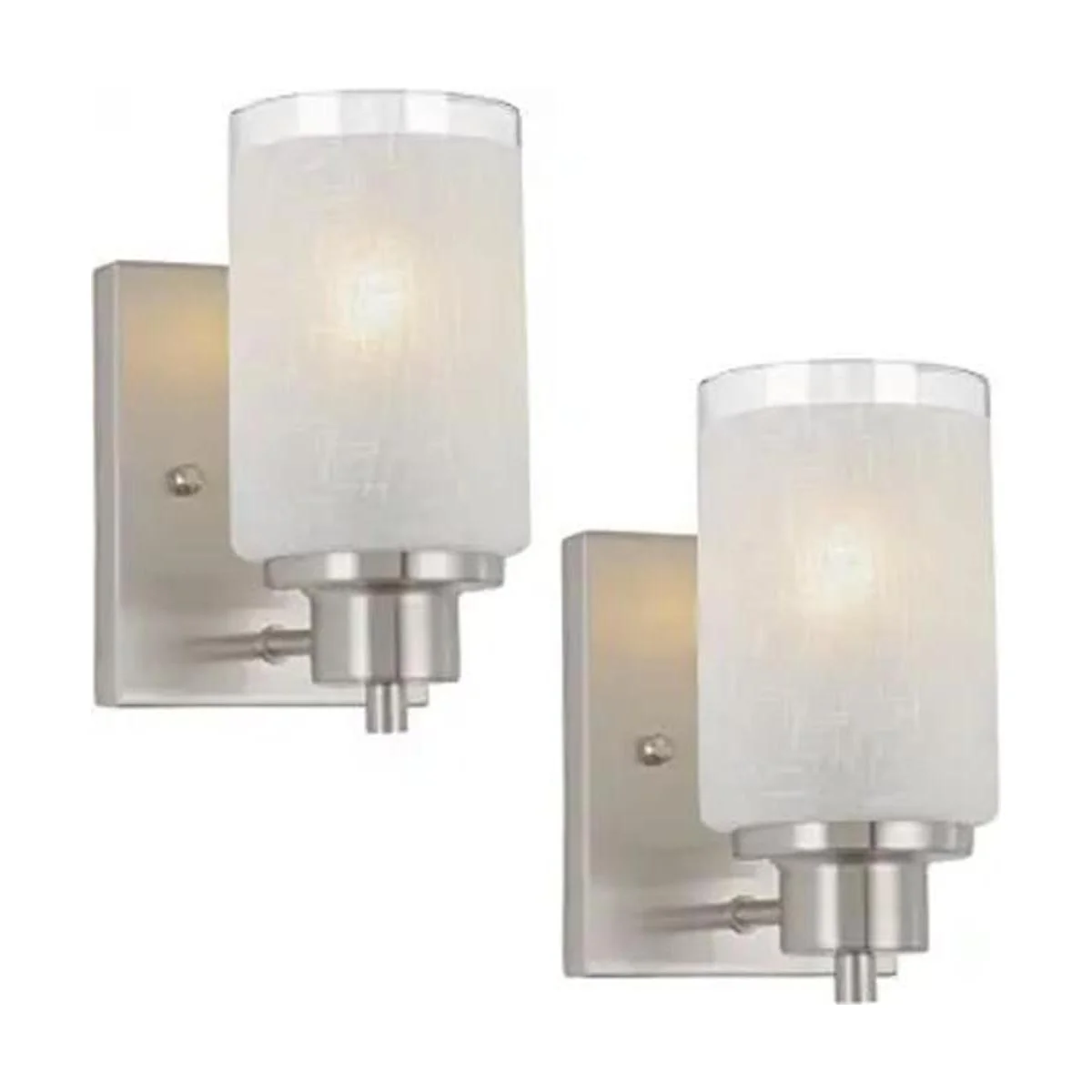 Paquete de 2 lámparas de tocador de baño moderna_1