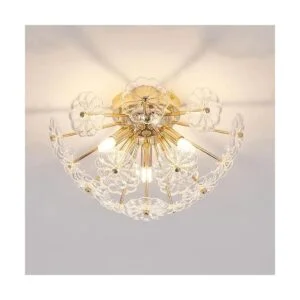 Sputnik Lámpara de techo empotrada con diseño de flores_1