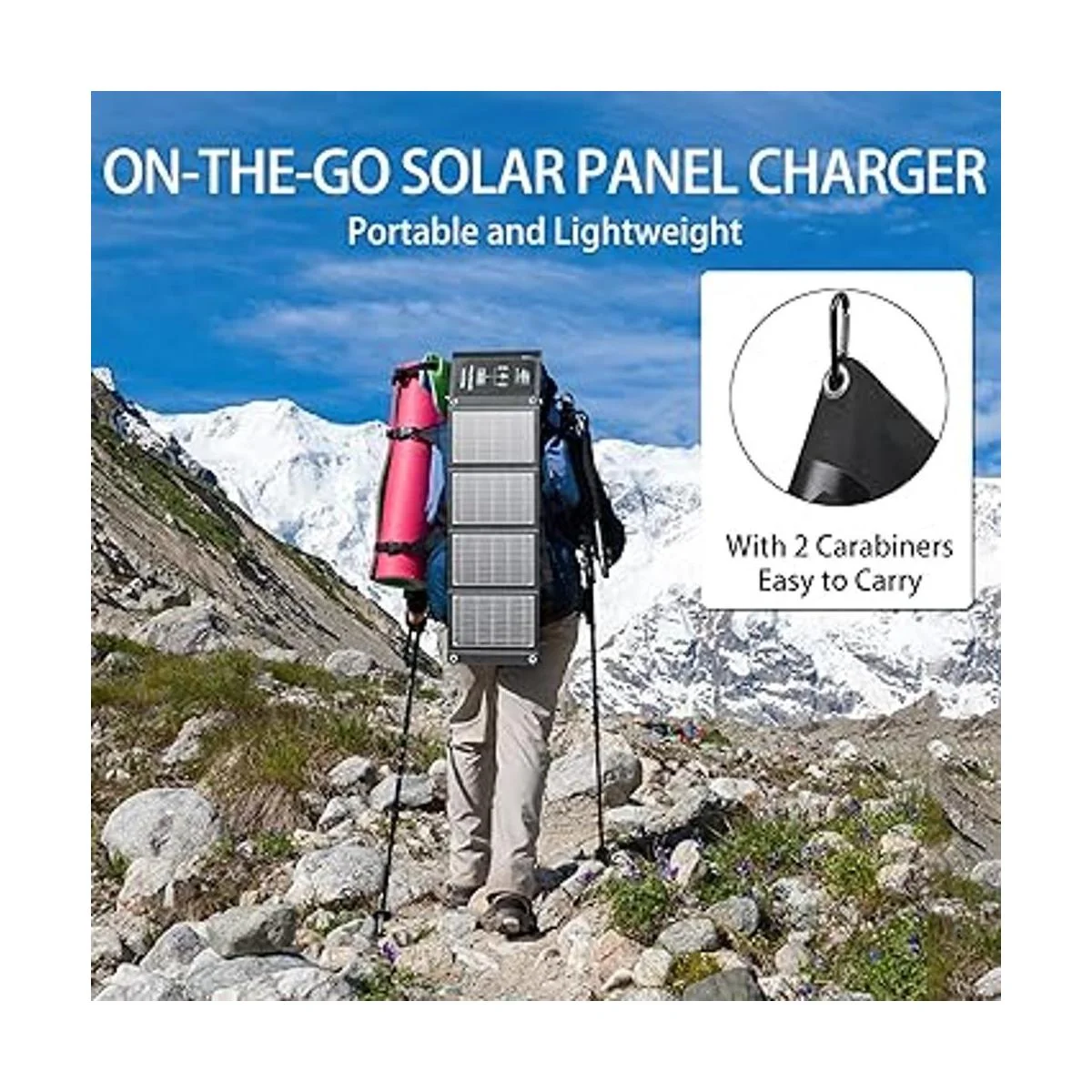 ELECAENTA Cargador de panel solar de 30 W con 3 puertos_6