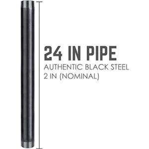 Pipe Décor Tubería de acero de 2.0 in x 23.6 in_2