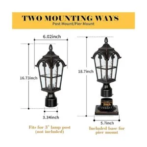 Luz romana negra para exteriores del atardecer al amanecer_4