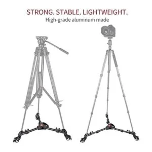 COMAN Trípode profesional Dolly Resistente con soporte de_5