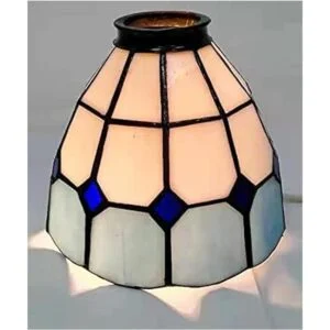 HUIMEIJU Tiffany Juego de 2 lámparas de ventilador de_4