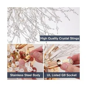 Sputnik Lámpara de techo de 6 luces moderna lámpara de_4