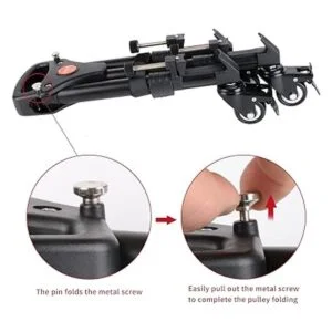 COMAN Trípode profesional Dolly Resistente con soporte de_6