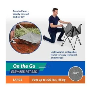 Coolaroo On The Go Cama elevada para mascotas._4