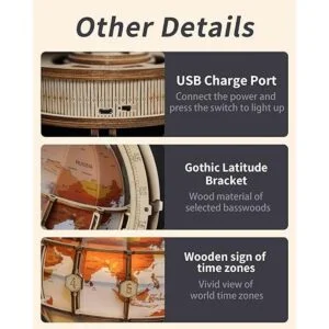 ROKR Rompecabezas de madera 3D para adultos globos de_6