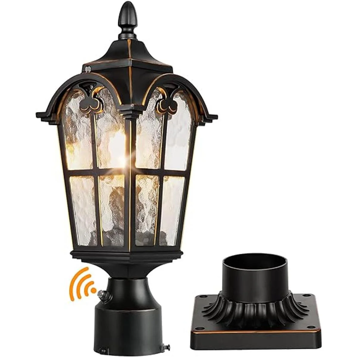 Luz romana negra para exteriores del atardecer al amanecer_1