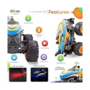 Family Smiles Juguete para niños RC Shark Monster Truck_2