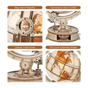 ROKR Rompecabezas de madera 3D para adultos globo_3