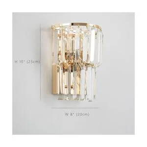 SILJOY Lámpara de pared de lujo moderna de cristal para la_6