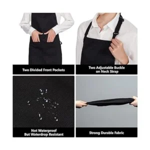 Jubatus Paquete de 12 delantales de 100 algodón a granel_5