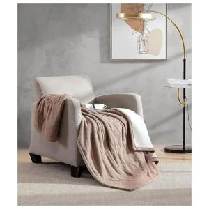 Eddie Bauer Manta calefactora reversible de sherpafelpa_2