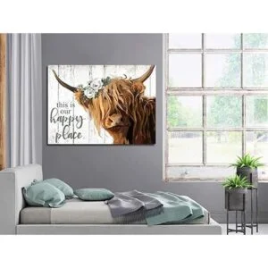 YPY Arte de pared de vaca de las tierras altas This is_4