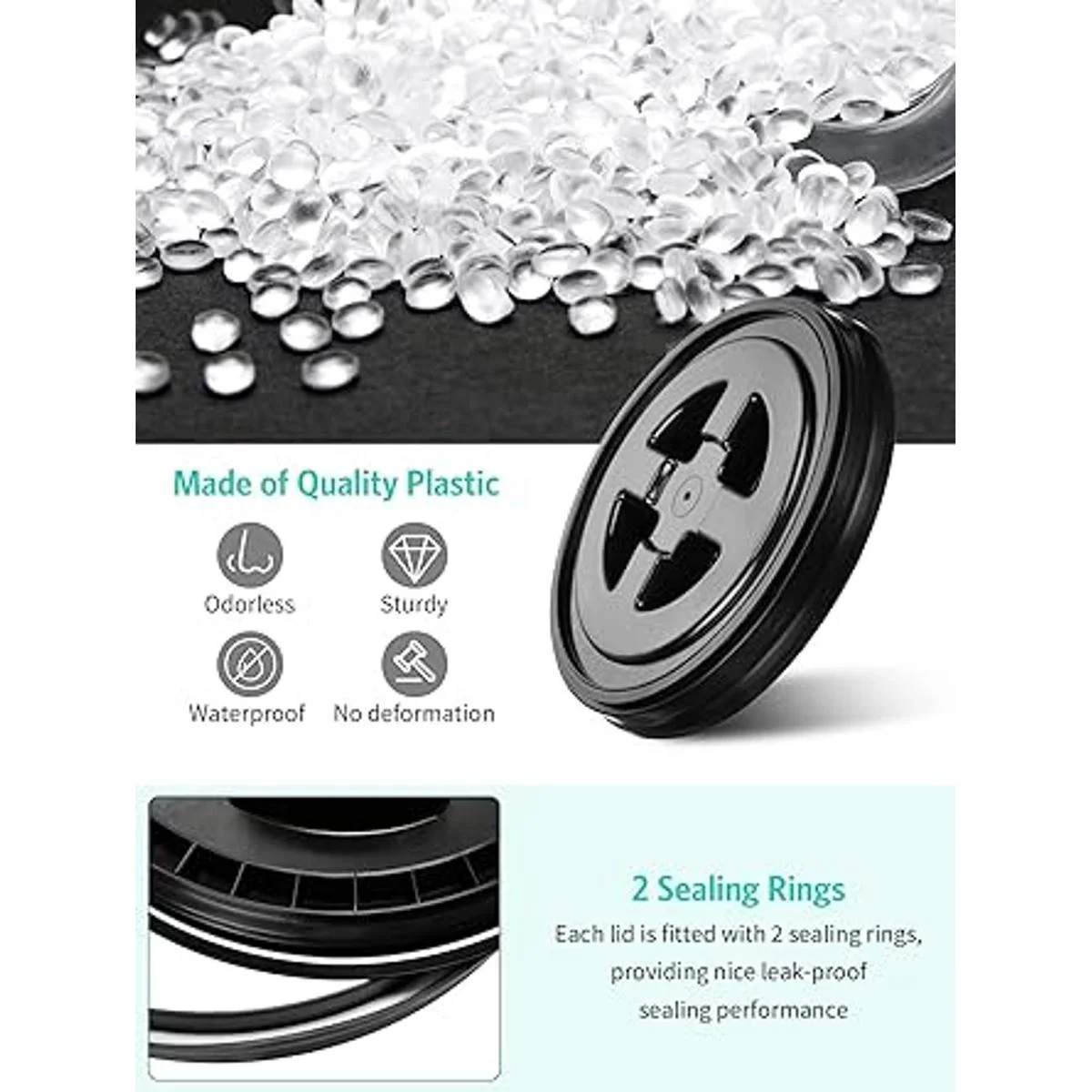 6 tapas de cubo de 5 galones tapas de cubo de_3