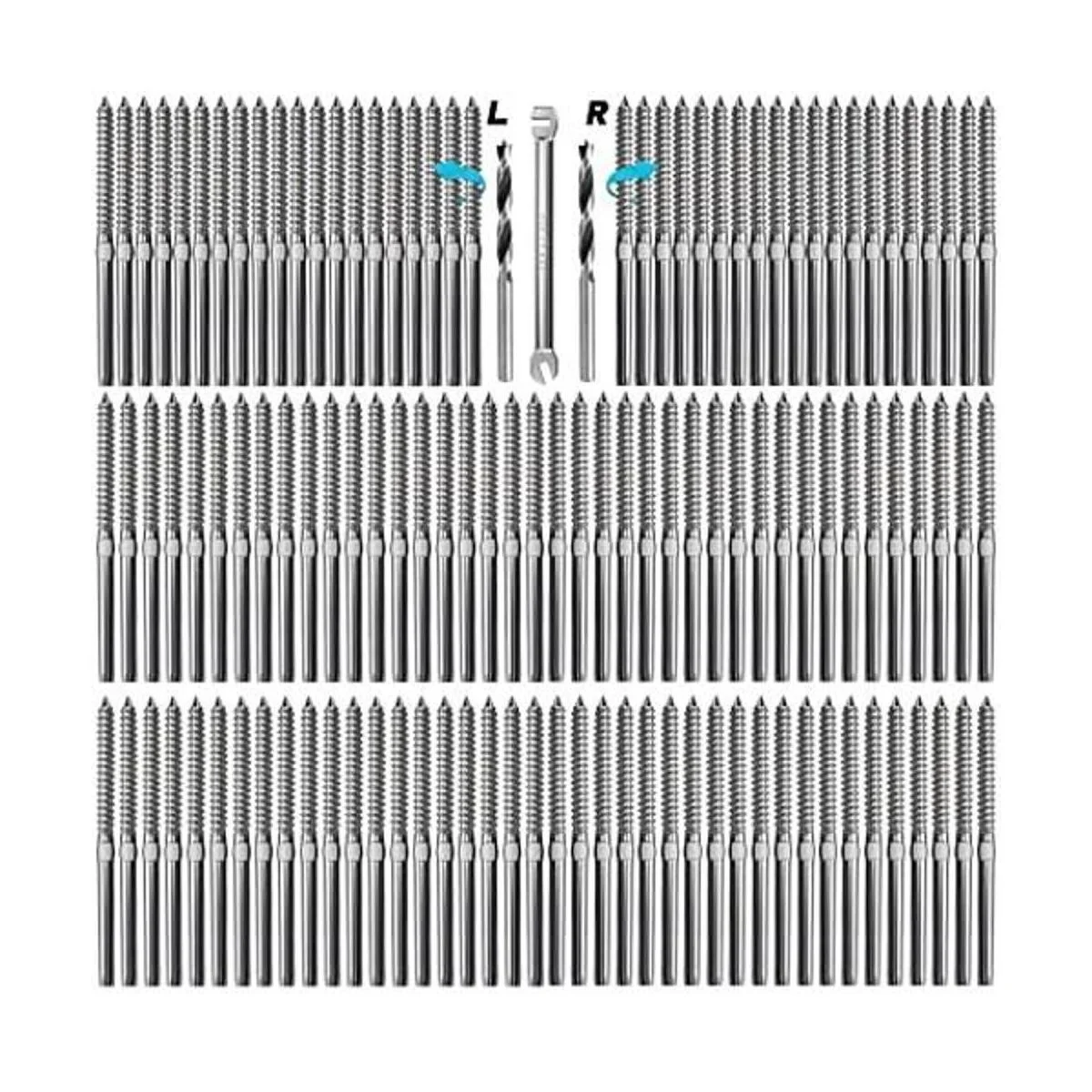 Steel DN Mate Paquete de 120 tornillos de retraso de rosca_1