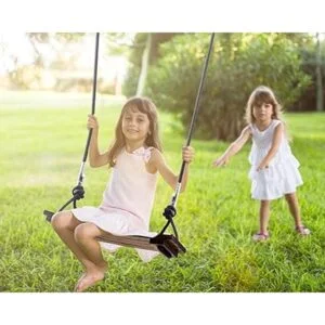 Columpio de árbol columpio de madera Pellor para niños y_2