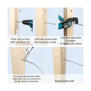 Steel DN Mate Paquete de 120 tornillos de retraso de rosca_5