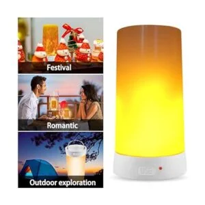 Kitmose 4 luces LED de efecto de llama recargable por_3