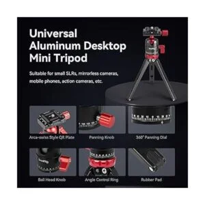 SmallRig Trípode para iPhone Mini trípode de escritorio_6