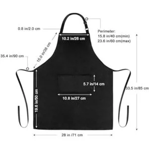 Jubatus Paquete de 12 delantales de 100 algodón a granel_7