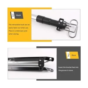 OMUKY Soporte telescópico para farol con base para_6