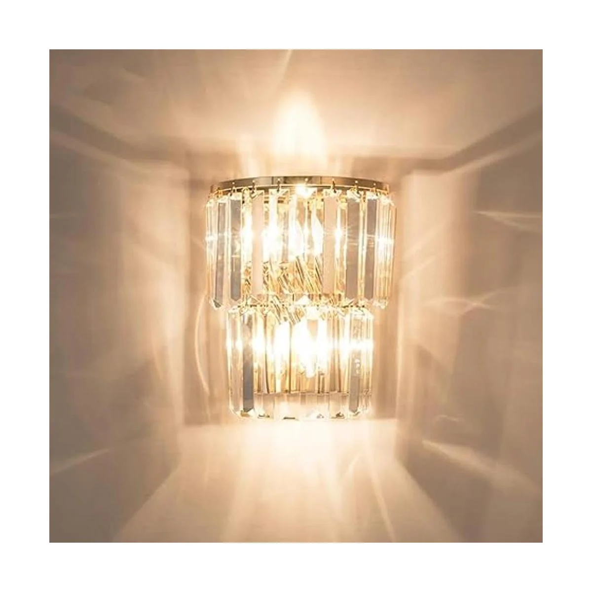 SILJOY Lámpara de pared de lujo moderna de cristal para la_5
