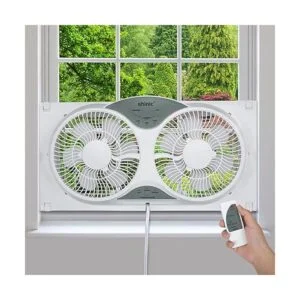 Shinic Ventilador de ventana doble de 9 pulgadas con_5