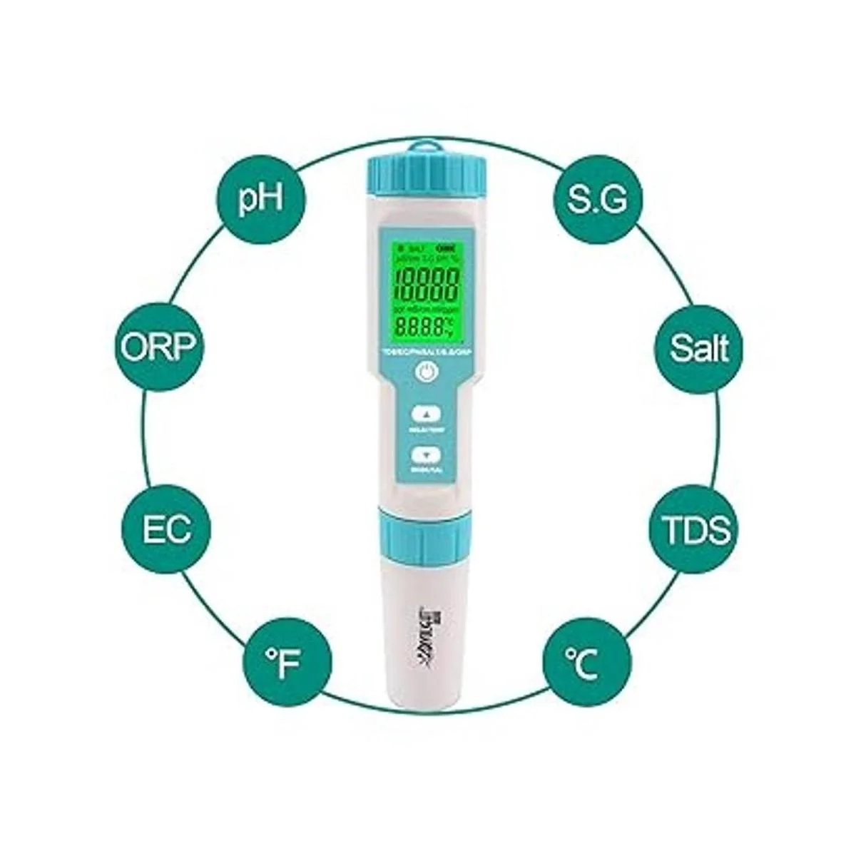 Divolight Medidor de calidad de agua 7 en 1 para piscinas_2