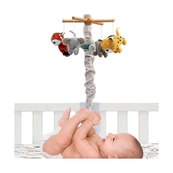 Lambs Ivy Wild Life Musical Baby Nursery Cuna móvil_2