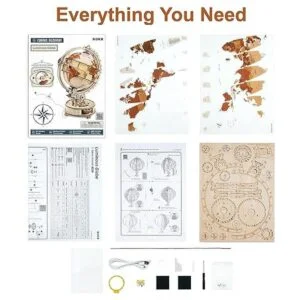 ROKR Rompecabezas de madera 3D para adultos globo_6