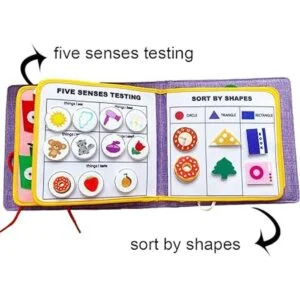 MOVEBO Libro silencioso de tela Montessori para niños_5