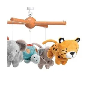 Lambs Ivy Wild Life Musical Baby Nursery Cuna móvil_3