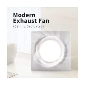 Extractor para baño con luz LED ventilador cuadrado_7