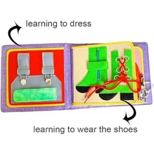 MOVEBO Libro silencioso de tela Montessori para niños_2