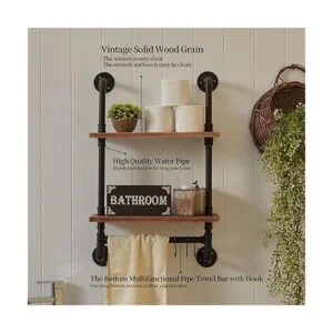 Rogmars Estantería industrial para tuberías flotantes_3