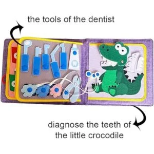 MOVEBO Libro silencioso de tela Montessori para niños_6