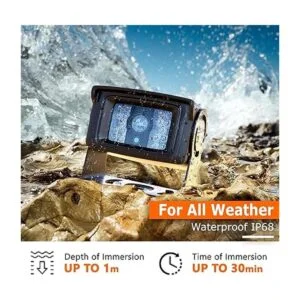 Cámara de respaldo RCA para camiones con cable de 33 pies_2