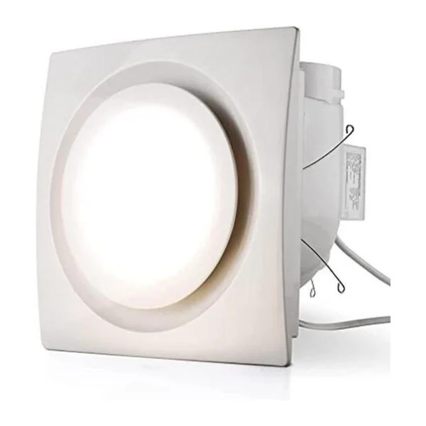 Extractor para baño con luz LED ventilador cuadrado_1