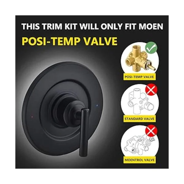 Repuesto para Moen T2901BL Gibson PosiTemp Kit de molduras_2