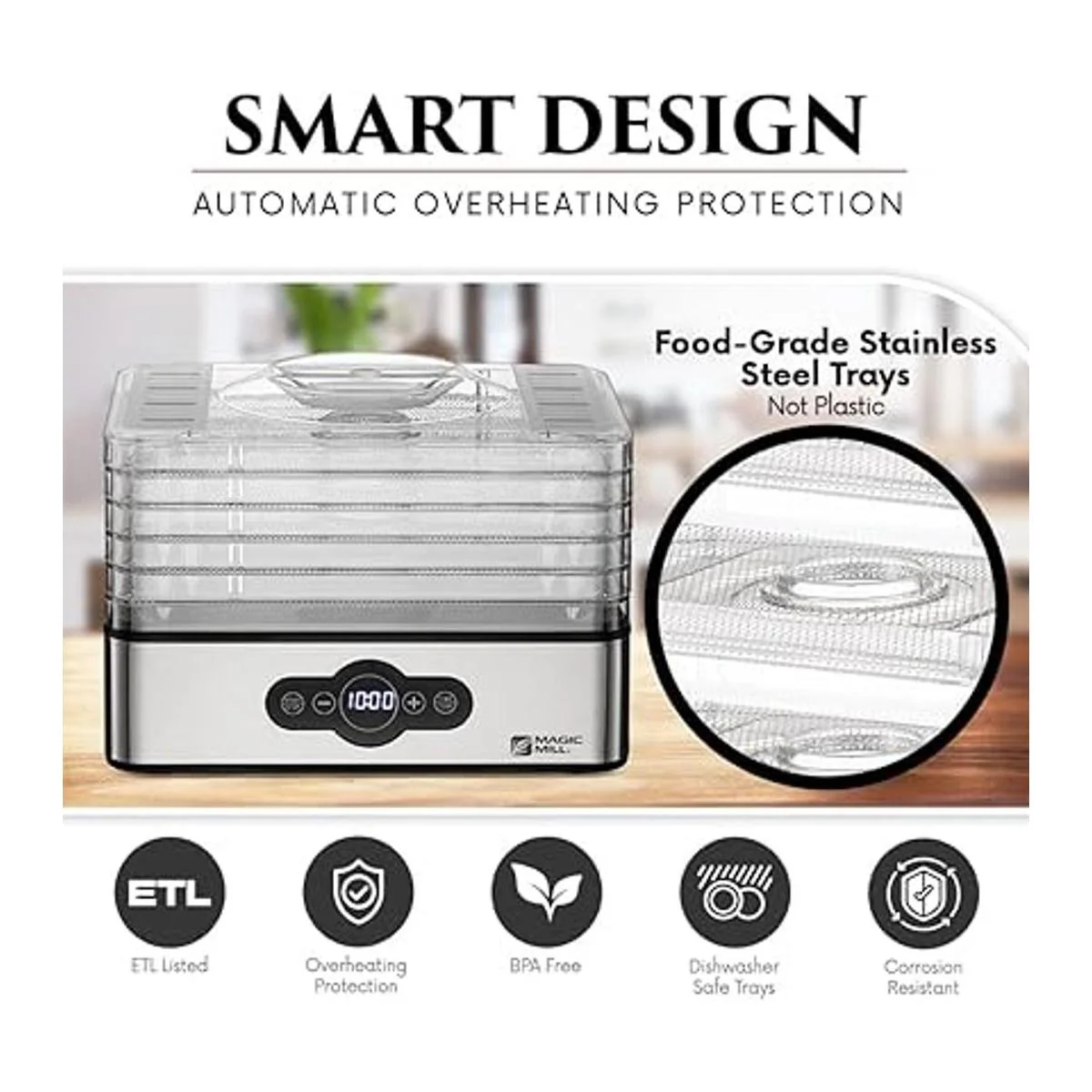 Magic Mill Máquina deshidratadora de alimentos 5_7