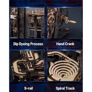 RoWood Rompecabezas de madera 3D Marble Run para adultos_6