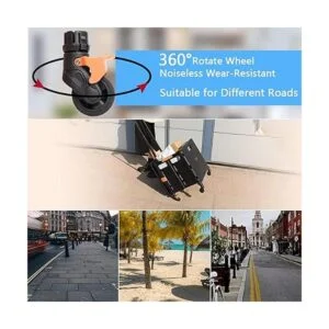 Carrito plegable portátil plegable con mango telescópico_5