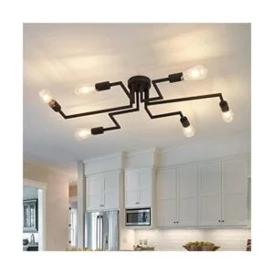 ZGLAOJT Lámpara de techo de 6 luces lámpara de techo_1