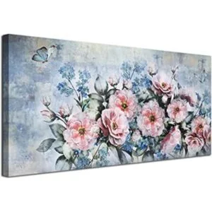 Acocifi Lienzo de peonía para pintura de flores arte de_1