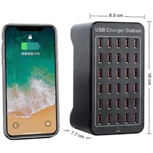 Cargador de 30 puertos estación de carga USB cargador_6