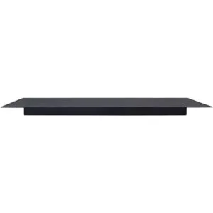 EADOT Estante flotante de metal negro mate 24 x 8_6
