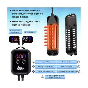 AQQA Calentador sumergible para acuario 100 W200 W300_2