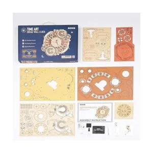 ROKR Reloj de rompecabezas de madera 3D modelo de 12_6